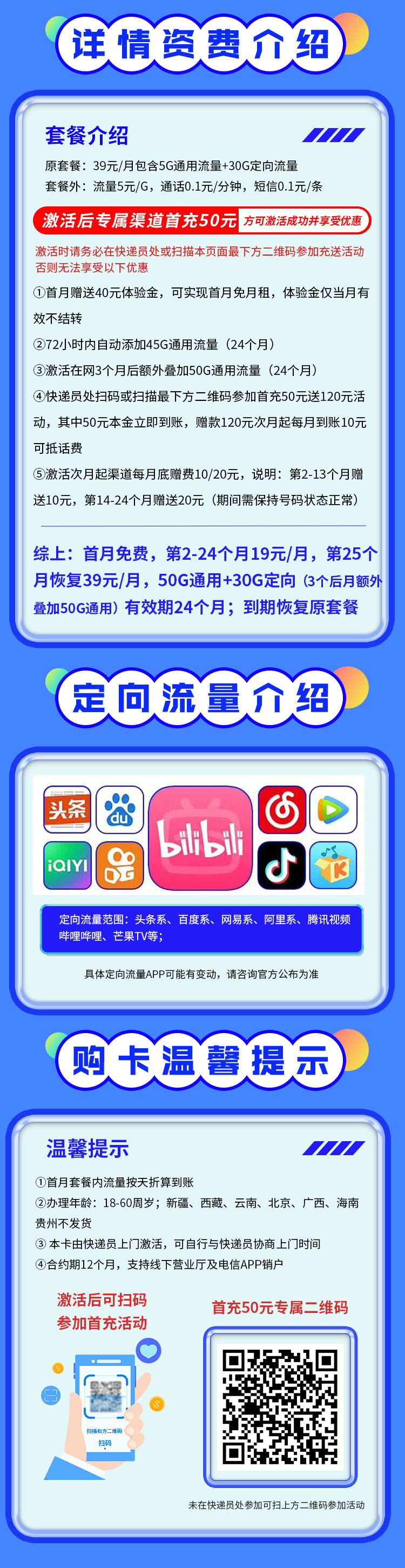 卡世界新发布：电信时光卡19元80G全国流量首月免月租  第2张