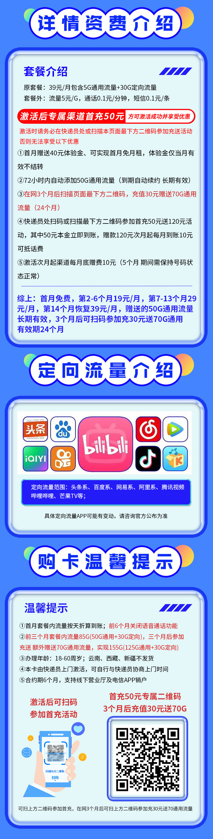 卡世界新发布：电信风桦卡19元155G  第2张