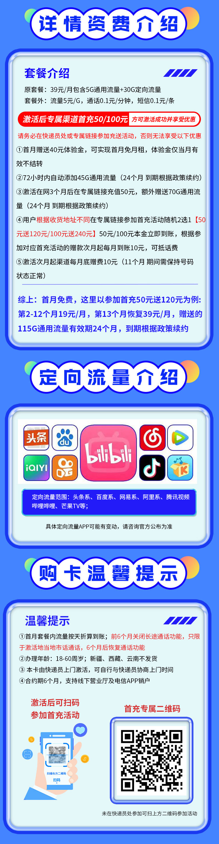 卡世界新发布：电信陨星卡19元150G  第2张